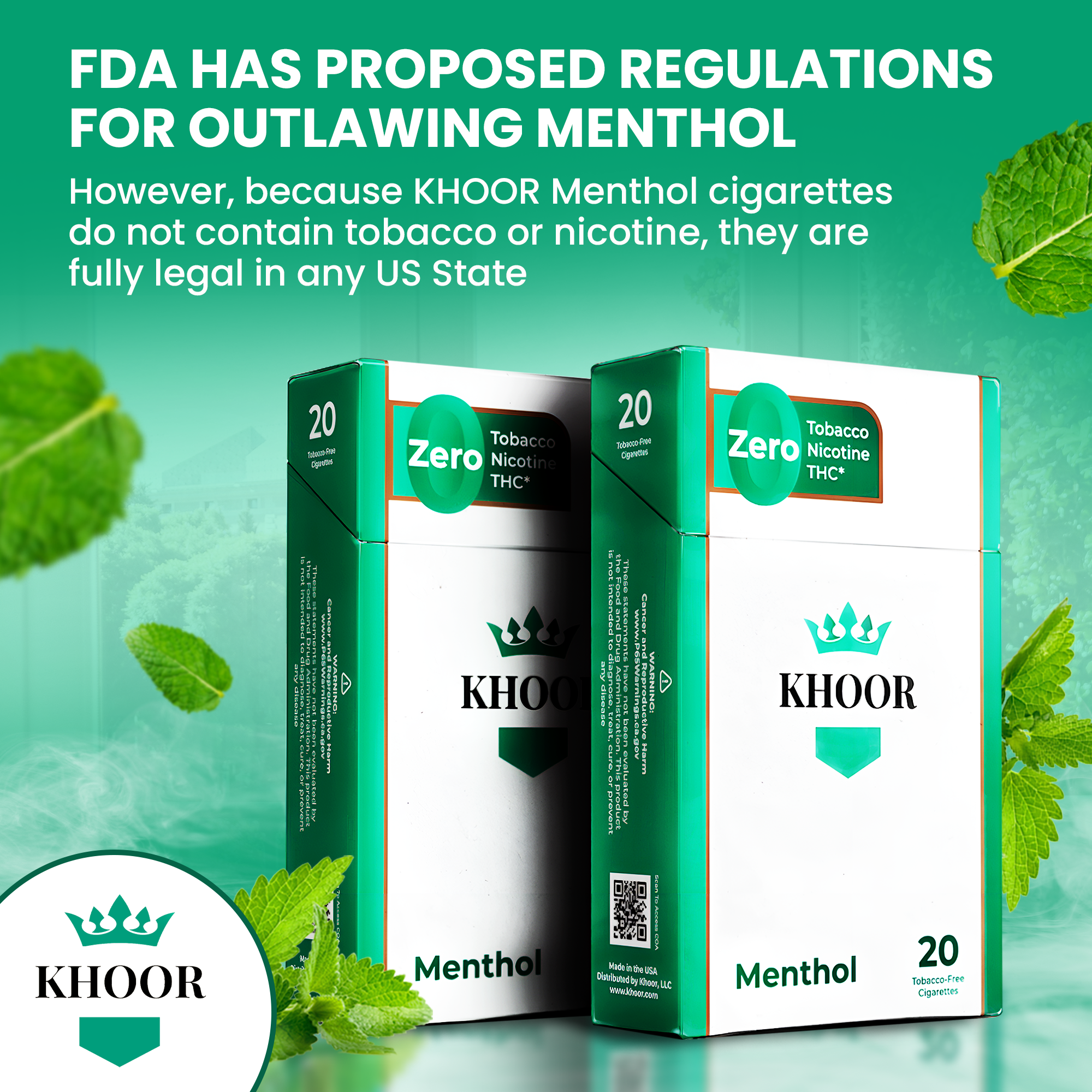 2 Packs Menthol (40 sticks)
