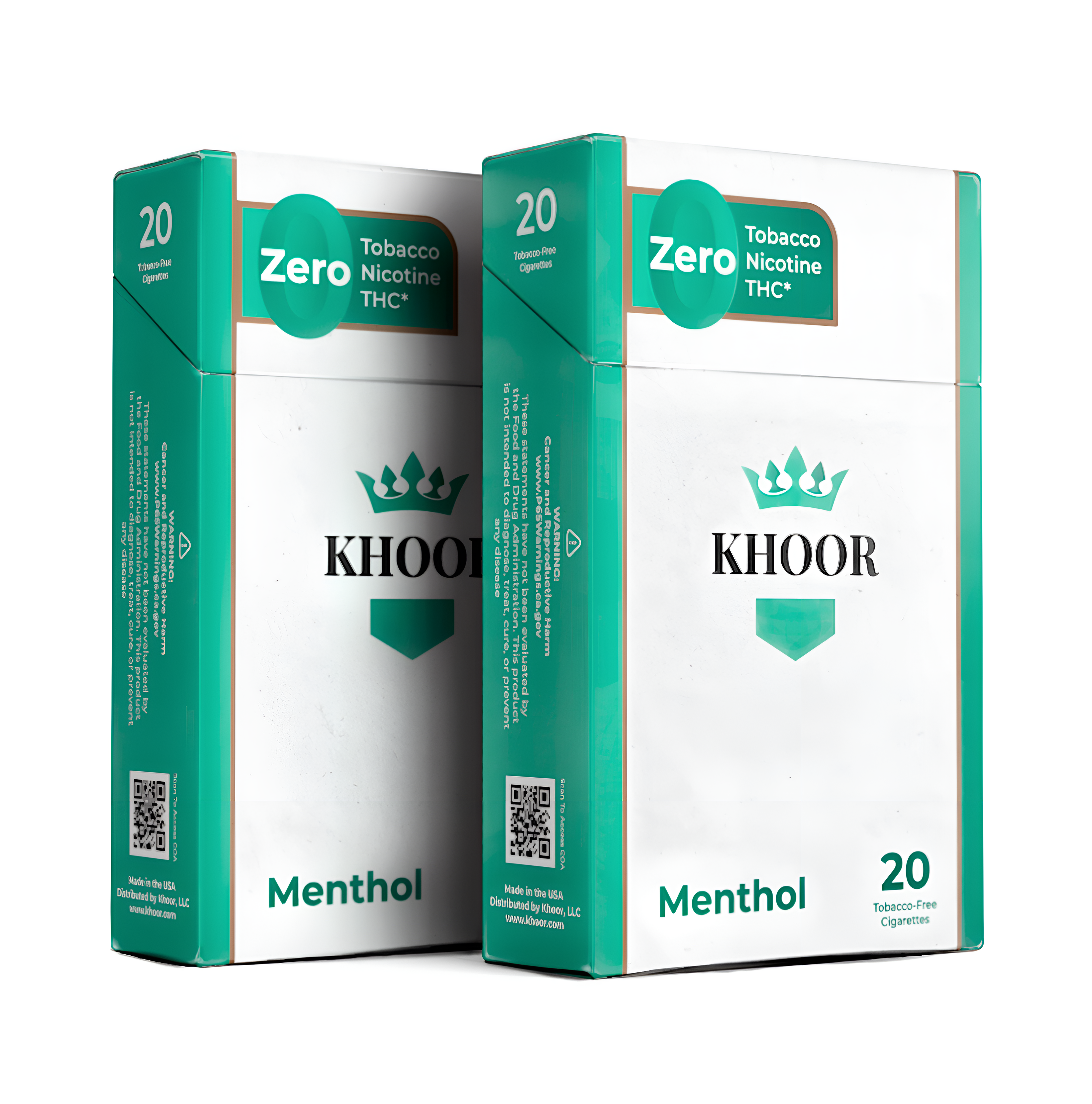 KHOOR™ Tobacco-Free Menthol Cigarettes, Herbal Cigarettes