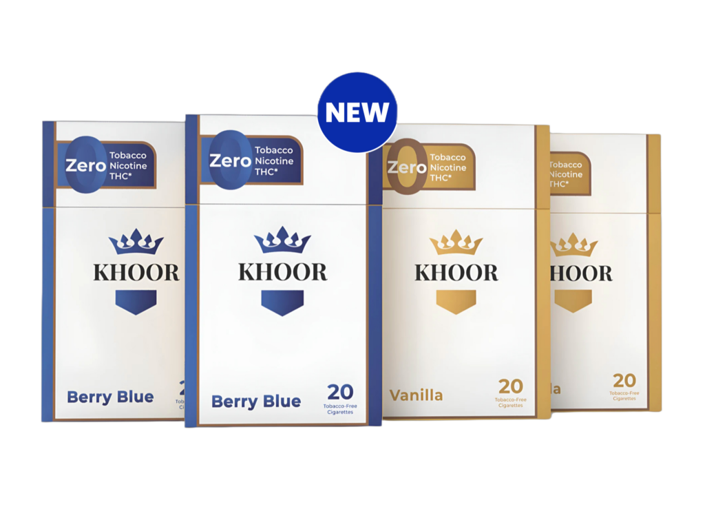 Khoor Vanilla & Berry Blue Flavor cigarettes Pack