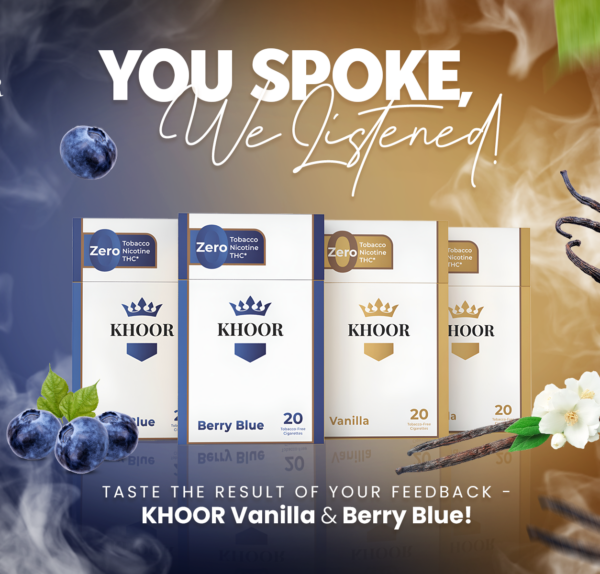 Khoor Vanilla & Berry Blue Cigarettes