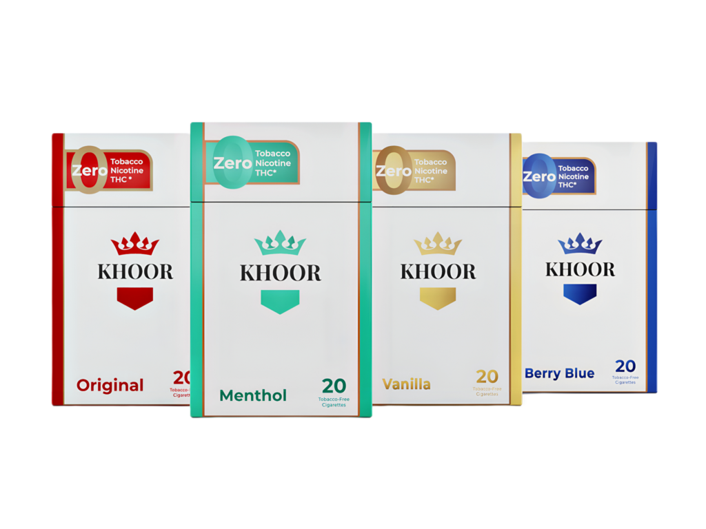 KHOOR 4-Pack Flavor Sampler, Nicotine-Free