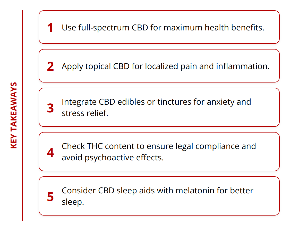 Key Takeaways - How to Reap Hemp Health Benefits