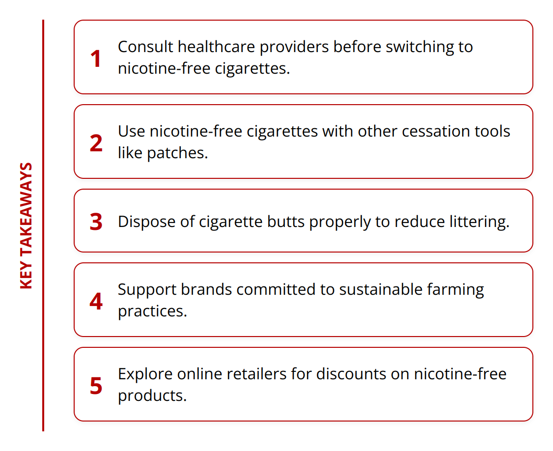 Key Takeaways - Why Nicotine-Free Cigarettes Are Beneficial