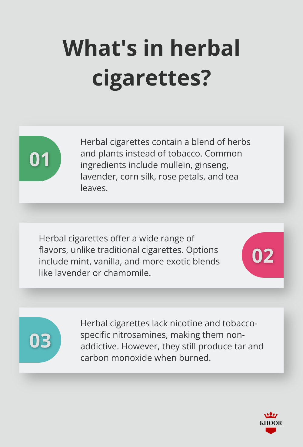 Infographic: What's in herbal cigarettes?